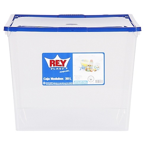 CAJA MODUBOX 30 LTS PAQUETE X 06 UNIDADES Plasticos Rey